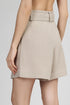 Shan Lina Linen Shorts With Belt